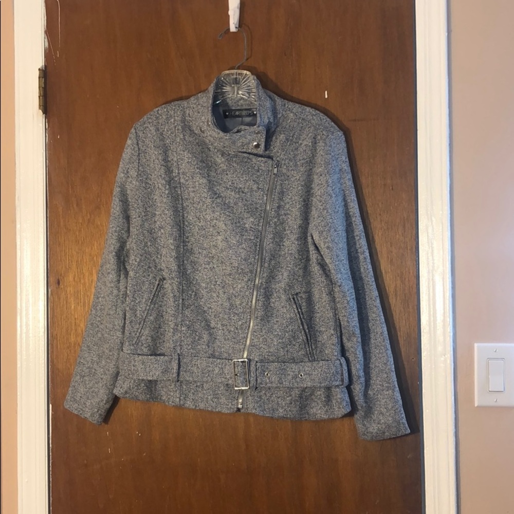 Gray Moto Jacket